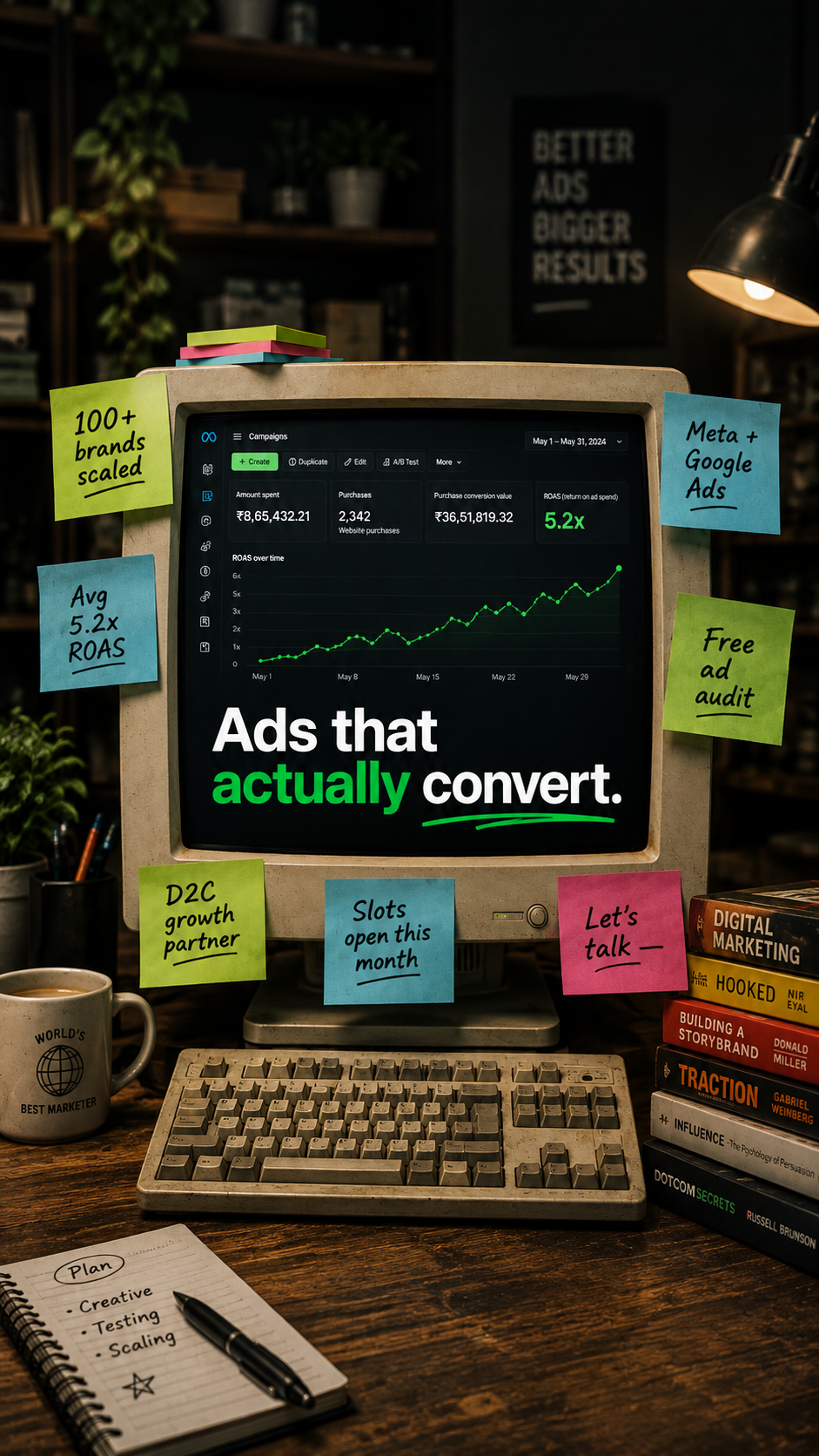Ads that actually convert.