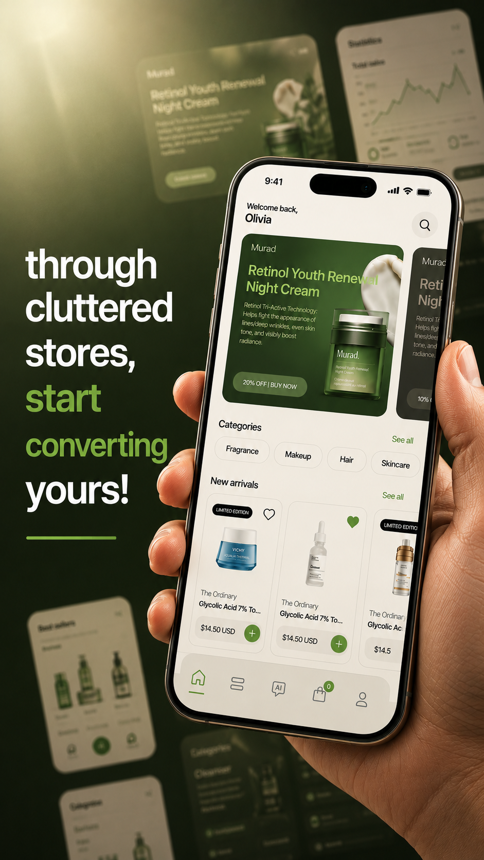 Through cluttered stores, start converting yours!